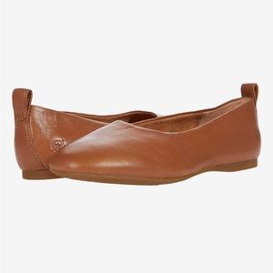Born Beca Tan Leather Ballet Flats US 8.5